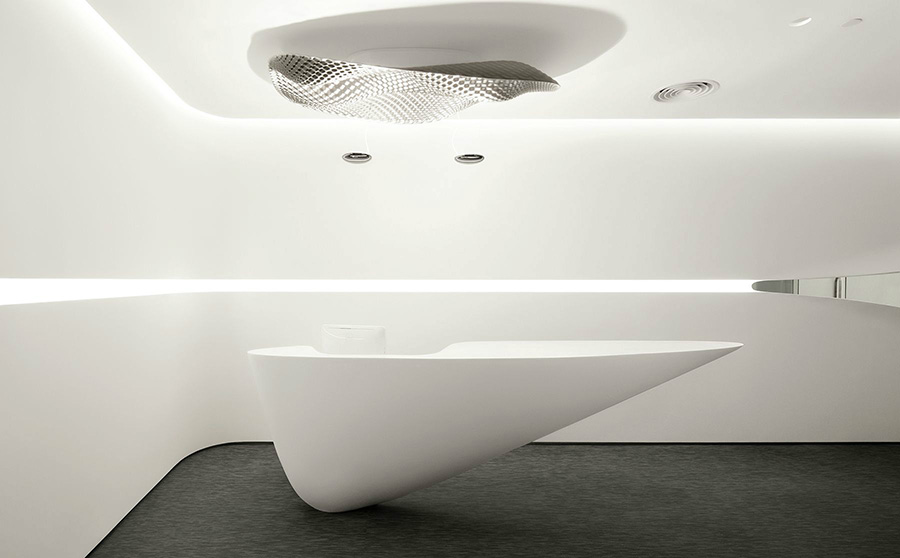 博煒曼公司前臺(tái)辦公室裝修