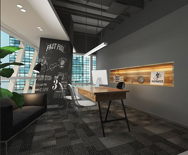 藝術(shù)品展示窗辦公室設(shè)計實(shí)景圖